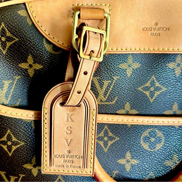 LOUIS VUITTON Deauville Boston Bag LIKE NEW! Monogrammed - Picture 7 of 12